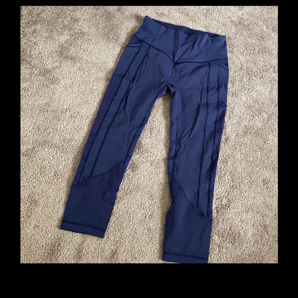 All The Right Places Crop Navy color